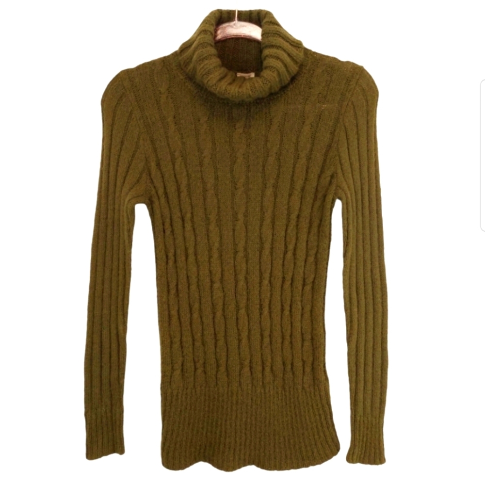 J. Crew Wool Mohair Cable Knit Sweater